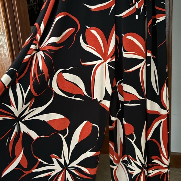 Cynthia Rowley Black and Orange Floral Jumpsuit - Picture 4 of 12